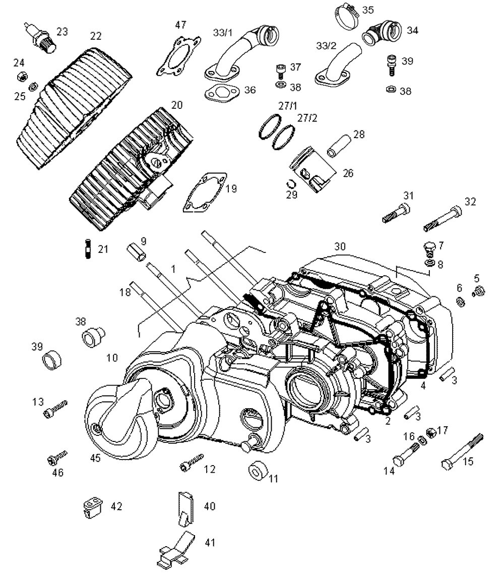 Kurbelgehäuse & Zylinder