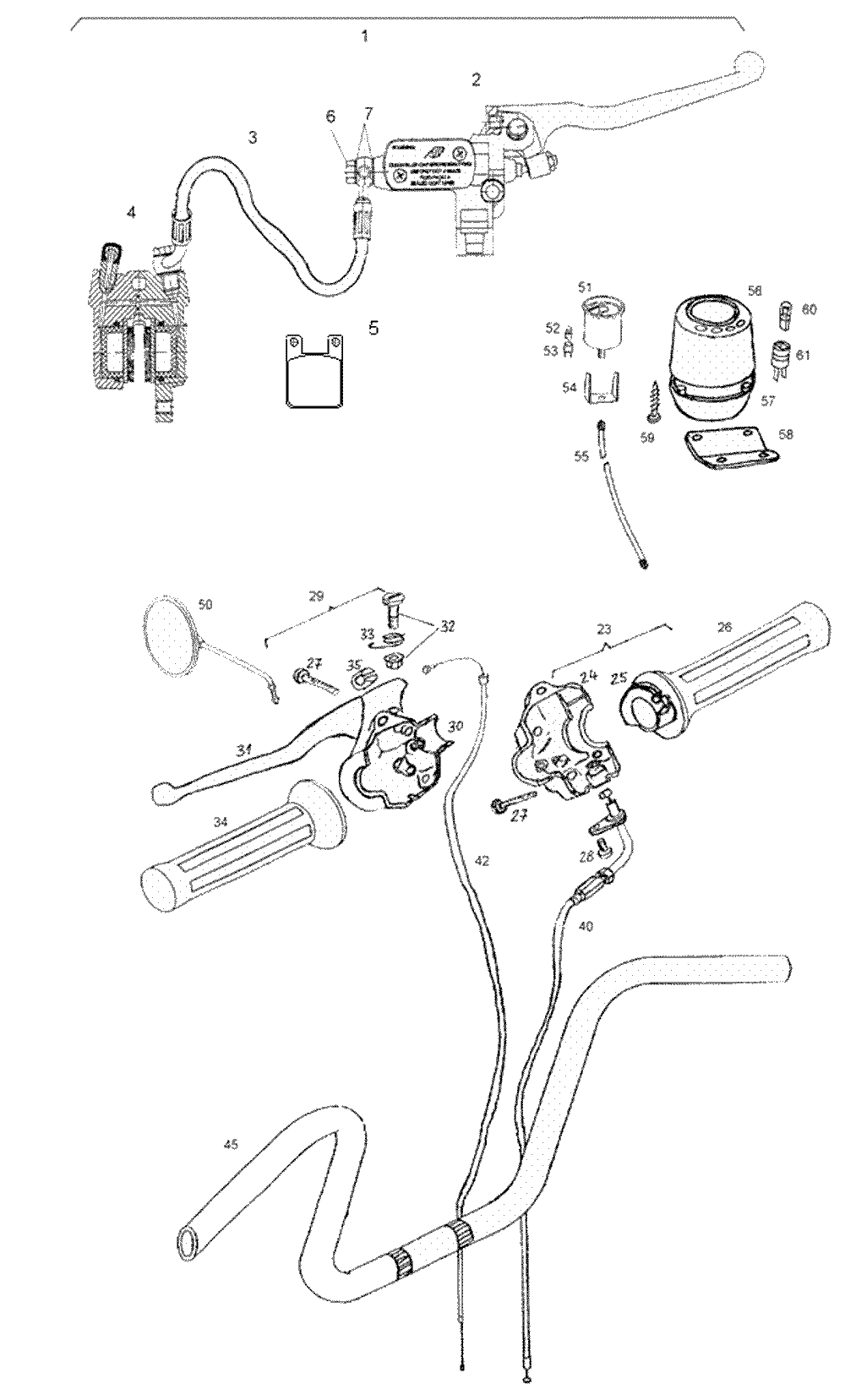 Lenker, Tacho & Anbauteile