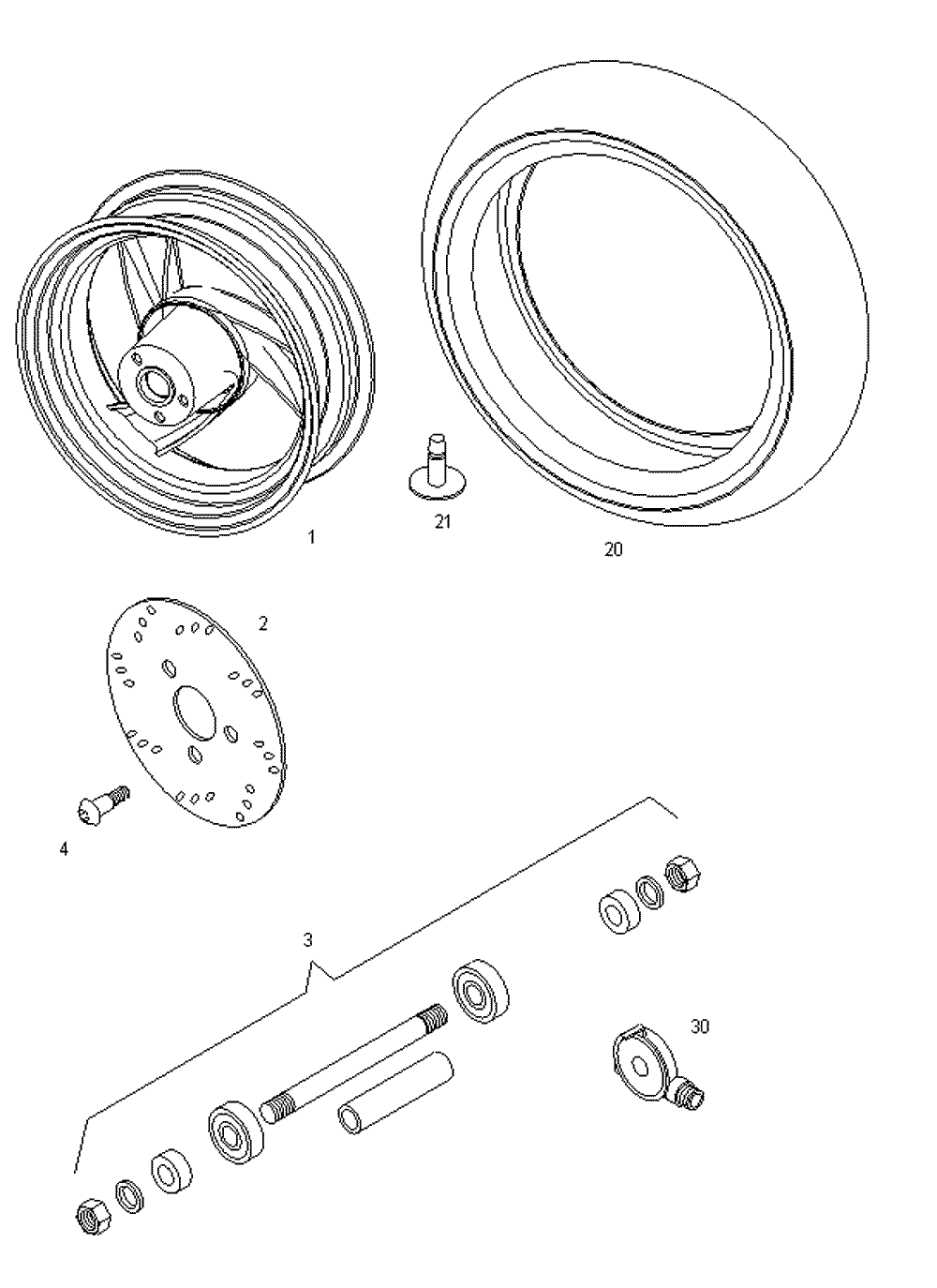 Vorderrad & Bremsscheibe