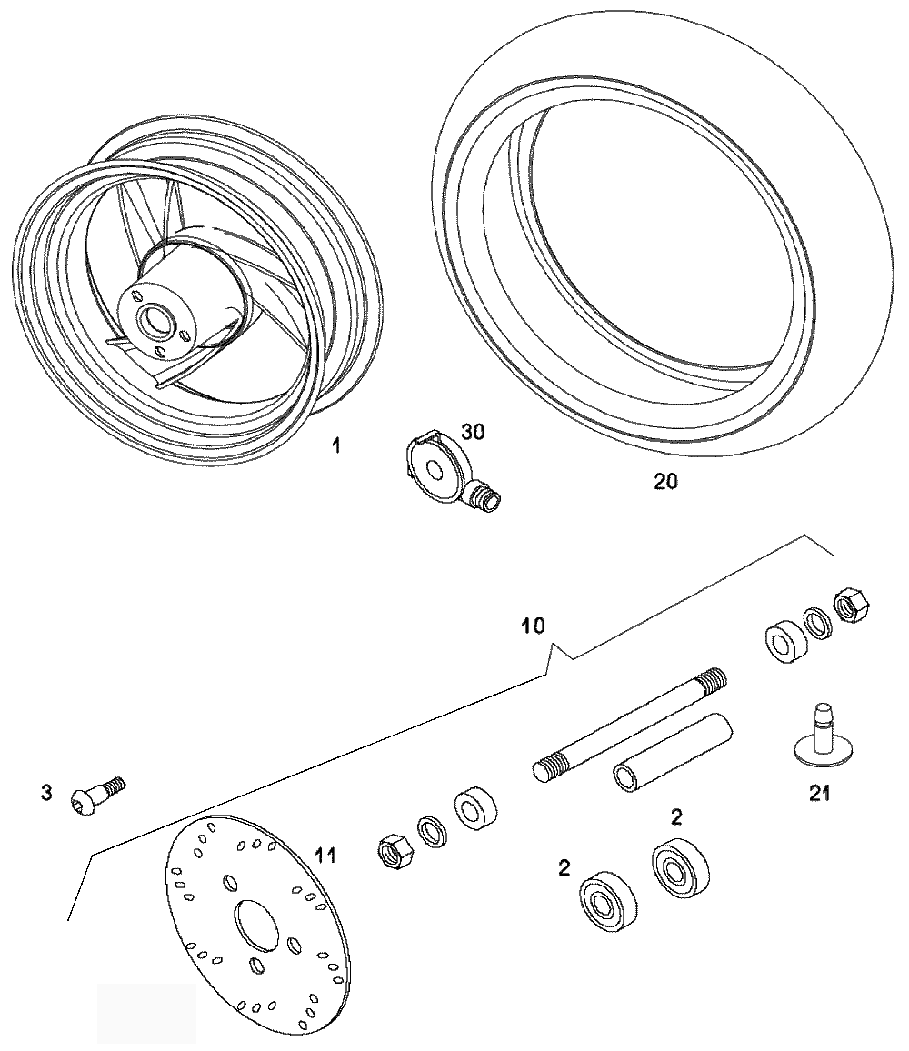 Vorderrad & Bremsscheibe