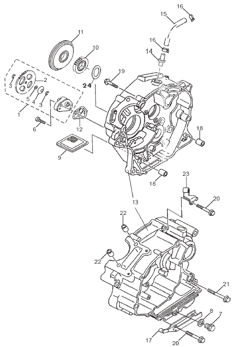 Kurbelwellengehäuse