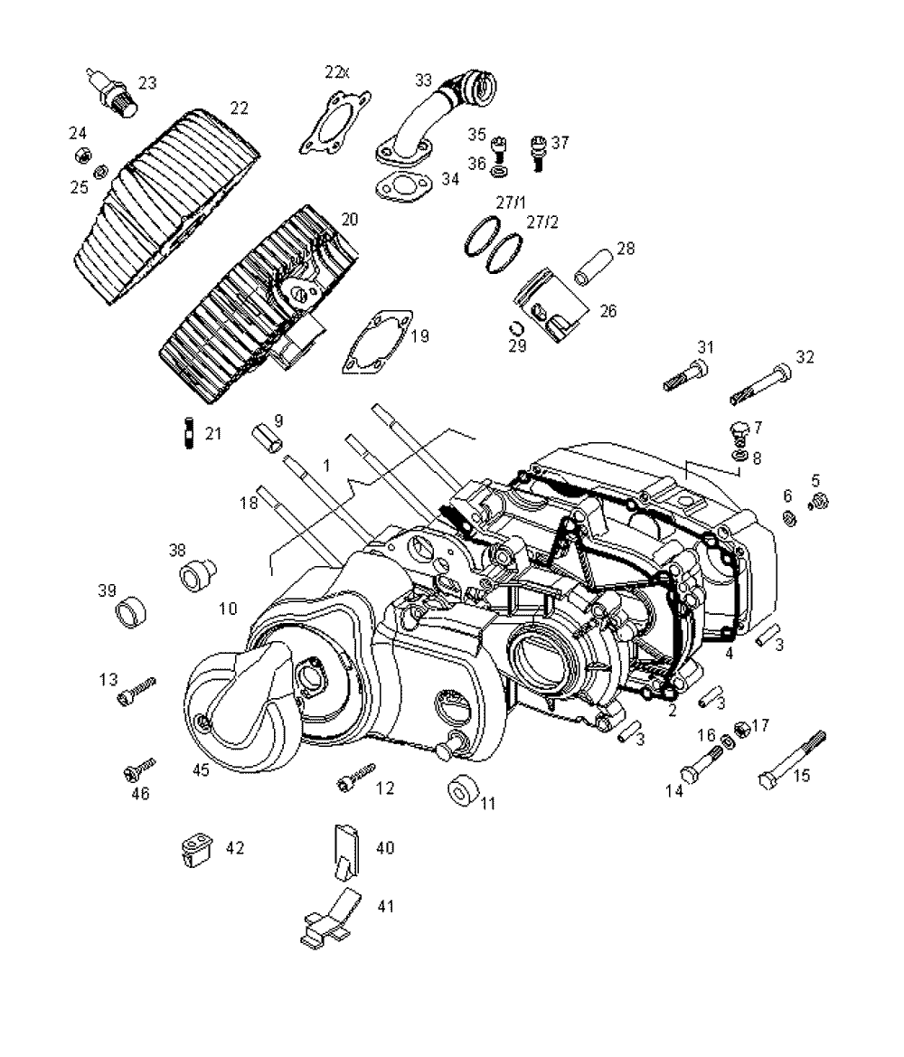Kurbelgehäuse & Zylinder