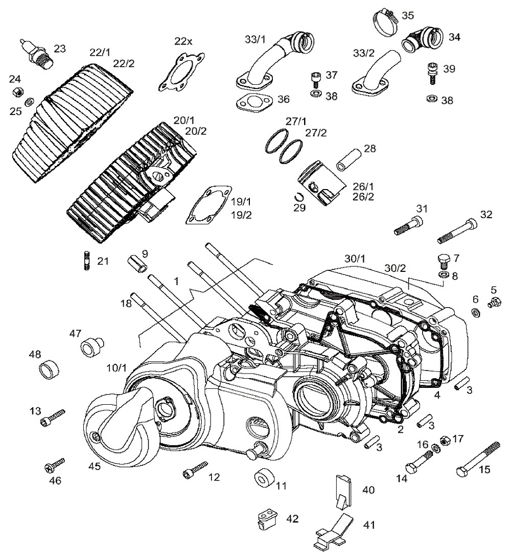 Kurbelgehäuse & Zylinder