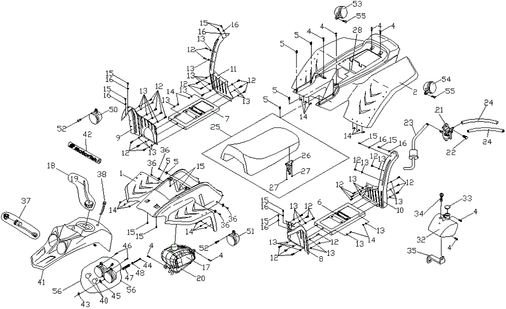 Verkleidungen, Scheinwerfer &amp