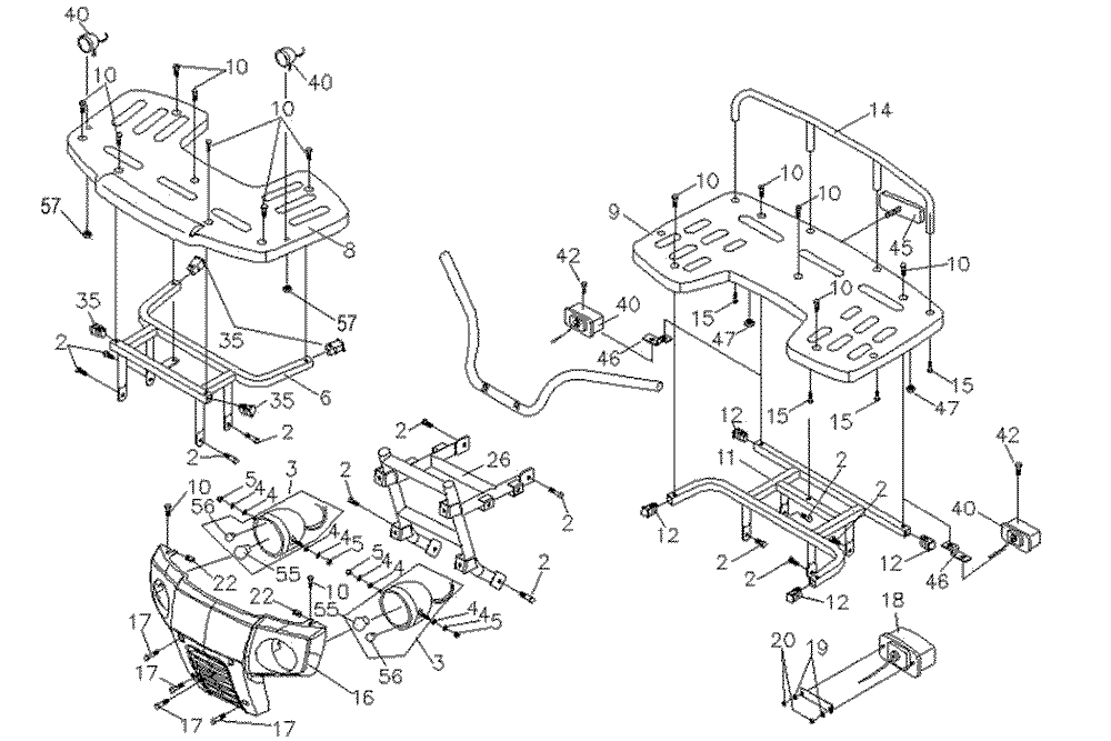 Gepäckträger Rahmenschutzbügel, 