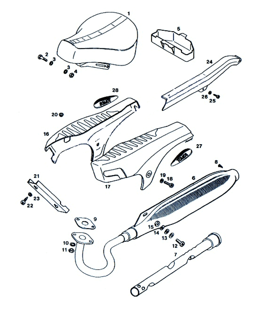 Auspuff-Verkleidung bis 2003
