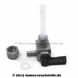 3  -  Benzinhahn, Ablauf seitlich, kurzer Hebel